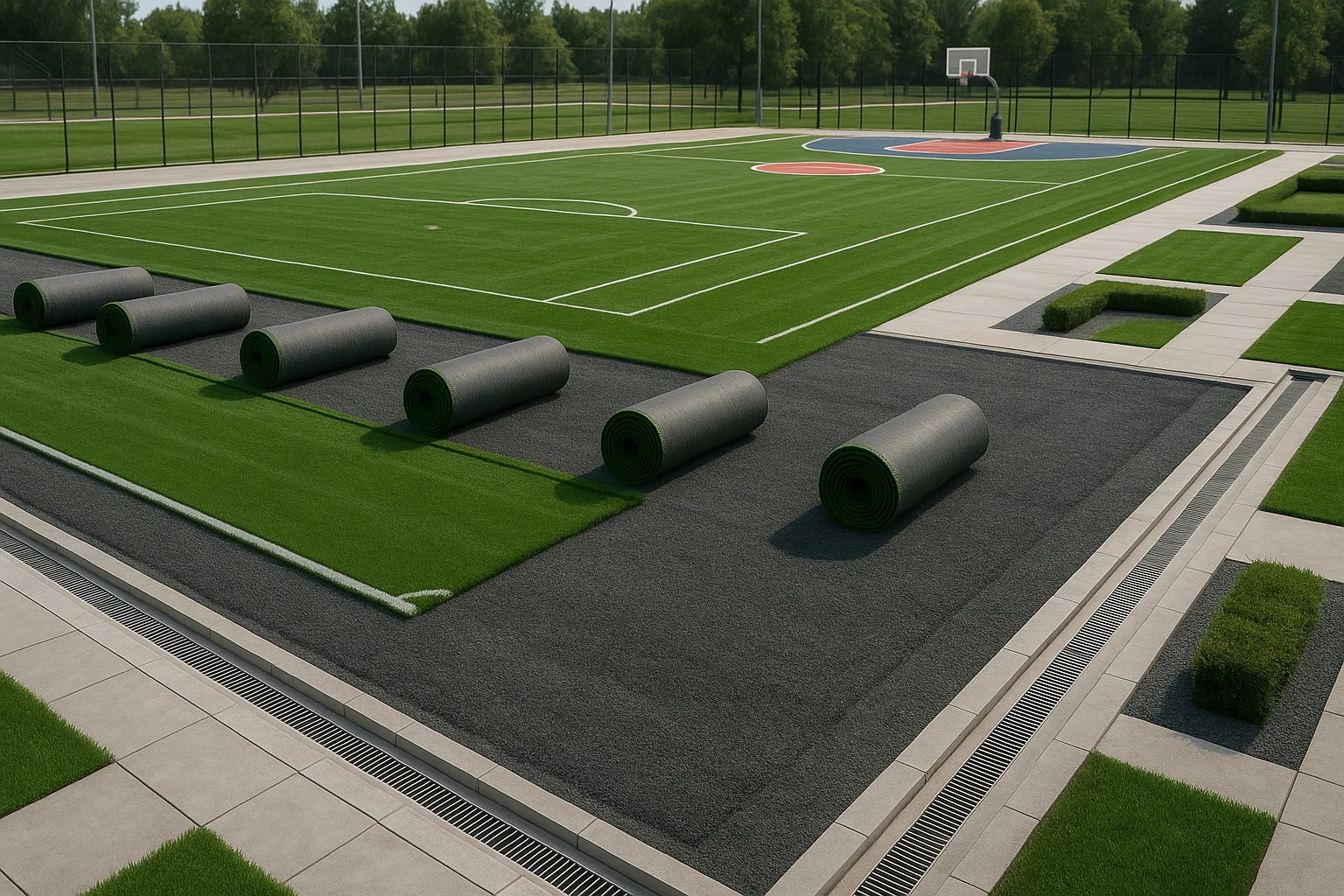 Football Field Construction