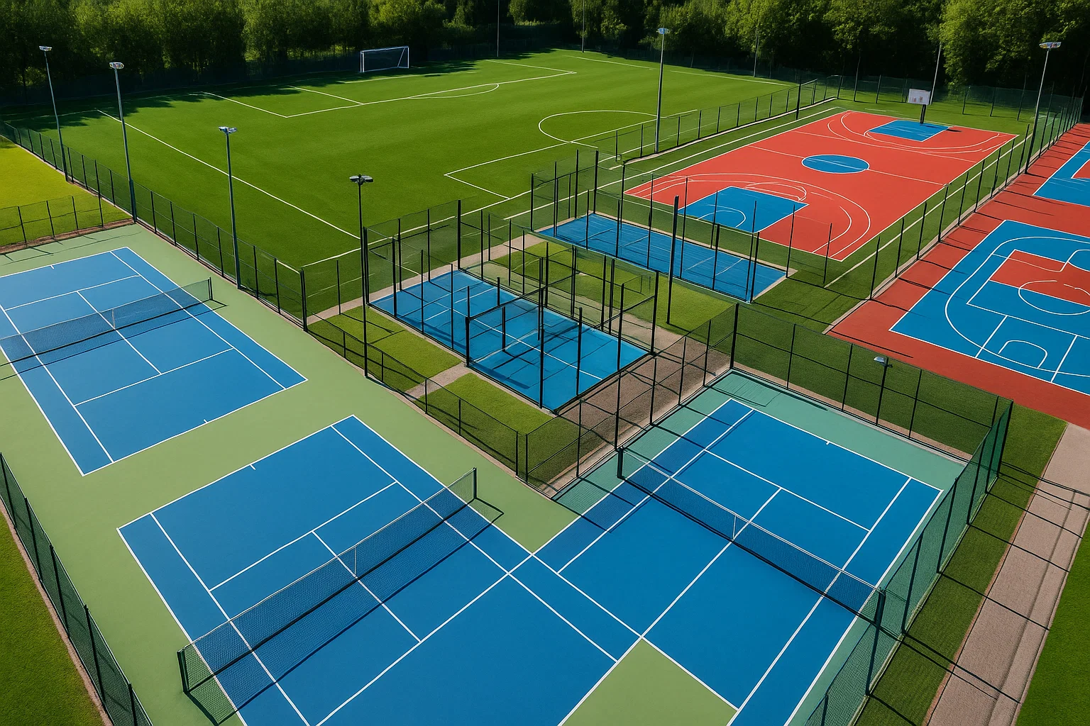 Tennis Court Installation, Padel Court Construction22